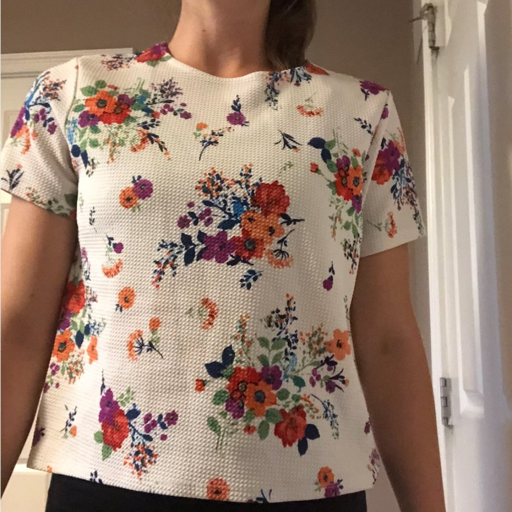 Colorful Floral Blouse